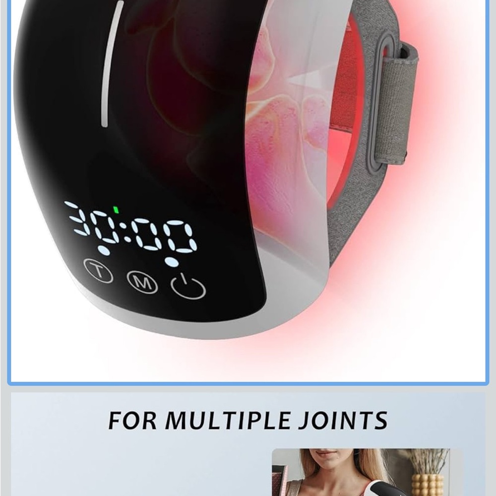 Advanced Black and Gray Wearable Joint Massager